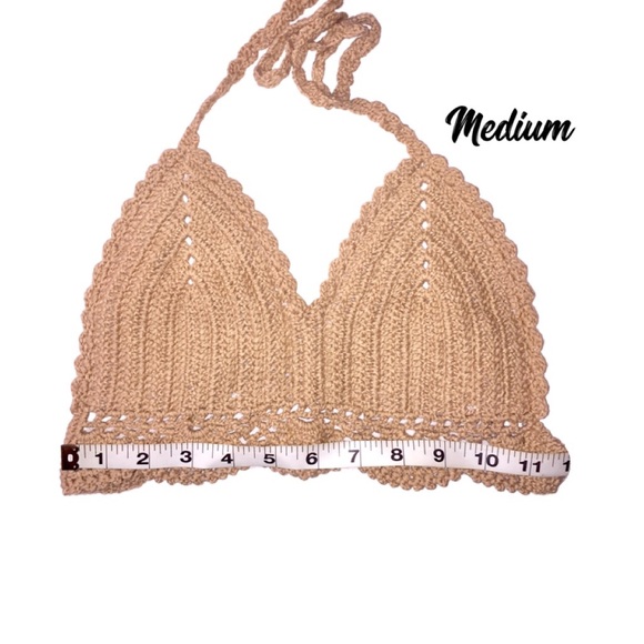 New Boho Bikini Set Sexy Two Piece Swim S or M Tan - Picture 9 of 12